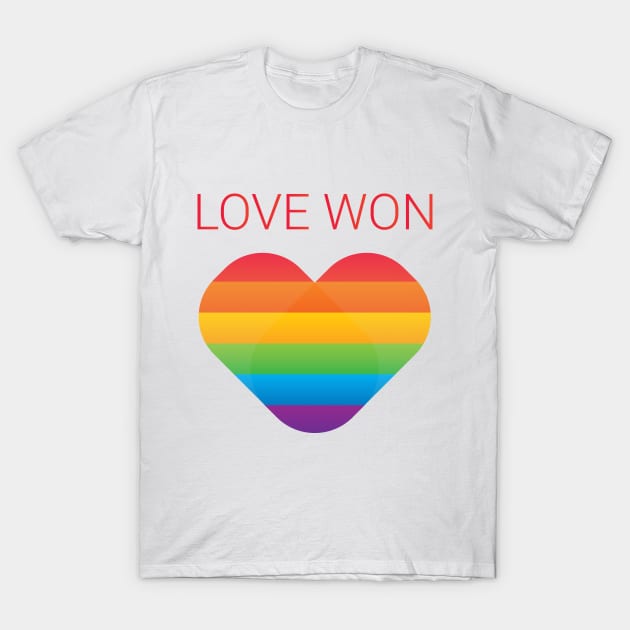 Love Won T-Shirt by Universe Design